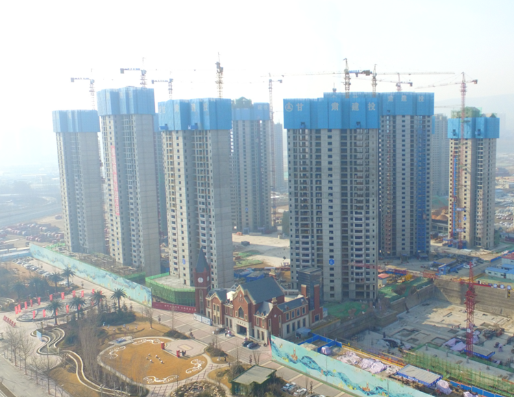 甘肃建投地产·百郦湾项目一期 一、三标段15层以下主体顺利通过验收