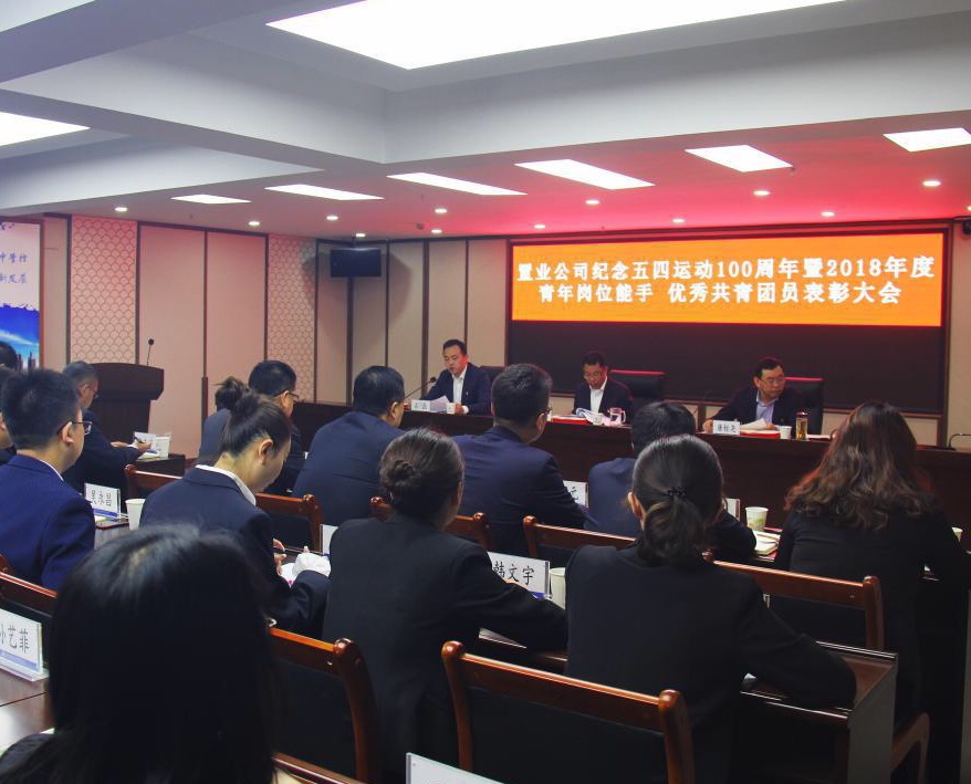 “青春心向党 建功新时代”置业公司召开纪念五四运动100周年暨表彰大会