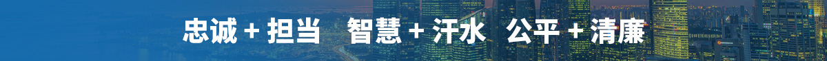 忠诚+担当 智慧+汗水 公平+清廉